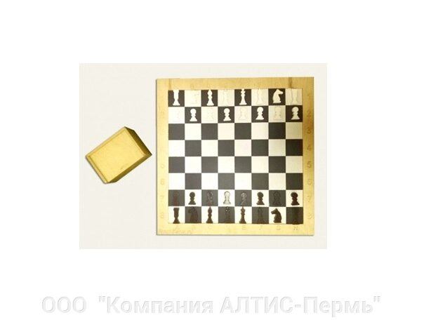 Настенная игра «Шашки+шахматы» 700*700 от компании ООО  "Компания АЛТИС-Пермь" - фото 1