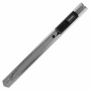 Нож канцелярский 9 мм BRAUBERG Extra 30, металлический, лезвие 30°автофиксатор, подвес, 237084