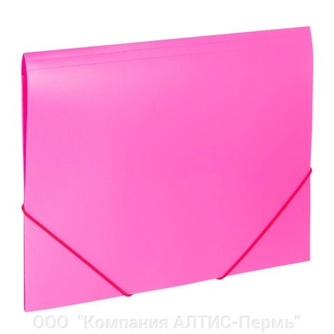 Папка на резинках BRAUBERG Office, розовая, до 300 листов, 500 мкм, 228083 от компании ООО  "Компания АЛТИС-Пермь" - фото 1