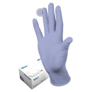 Перчатки нитриловые смотровые, 100 пар (200 шт.), повышенная чувствительность, размер M (средний), DERMAGRIP Ultra