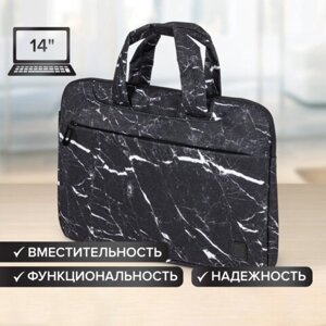 Сумка-портфель BRAUBERG Marble с отделением для ноутбука 13-14, 3 кармана, 26х36х3 см, 270835