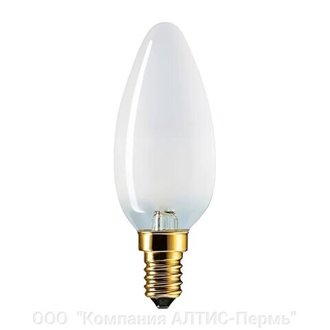 Лампа накаливания PHILIPS B35 FR E14, 60 Вт, свечеобразная, матовая, колба d = 35 мм, цоколь E14, 011763 - обзор