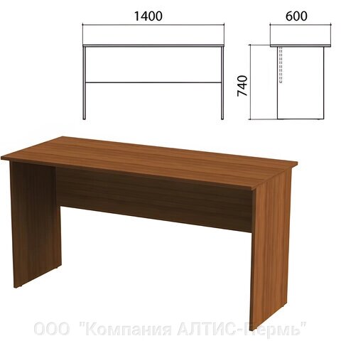 Стол письменный Эко, 1400х600х740 мм, орех - обзор