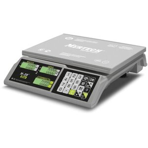 Весы торговые MERCURY M-ER 326AC-32.5 LCD (0,1-32 кг), дискретность 10 г, платформа 325x230 мм, без стойки