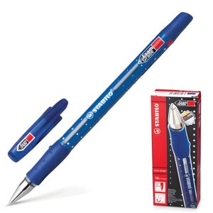 Ручка шариковая STABILO Exam Grade, СИНЯЯ, корпус синий, узел 0,8 мм, линия письма 0,4 мм, 588/G-41