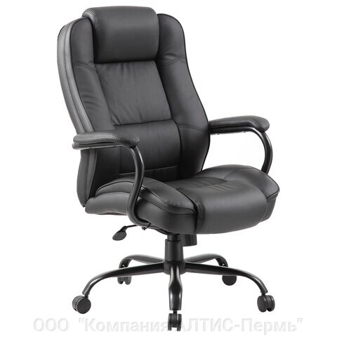 Кресло офисное brabix premium heavy duty HD-002, усиленное, нагрузка до 200 кг, экокожа, 531829 - опт