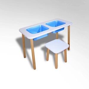 Комплект стол дидактический +табурет (лак)