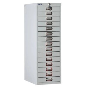 Шкаф металлический для документов ПРАКТИК MDC-A4/910/15, 15 ящиков, 910х277х405 мм, собранный