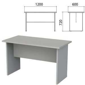 Стол приставной Этюд, 1200х600х720 мм, серый