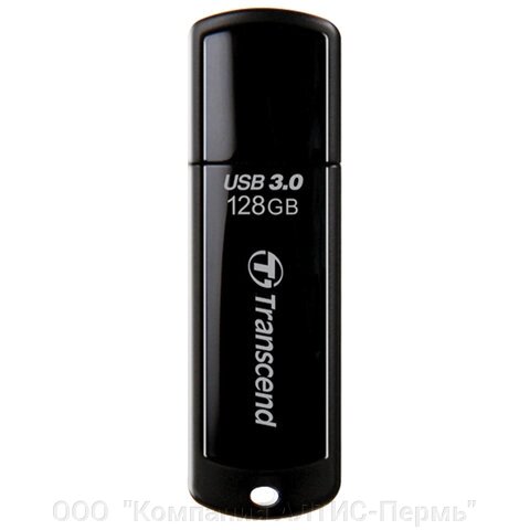 Флеш-диск 128 GB transcend jetflash 700 USB 3.0, черный, TS128GJF700 - заказать