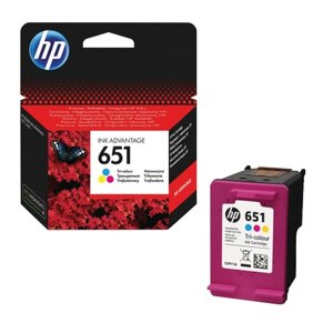 Картридж струйный HP (С2P11AE) Ink Advantage 5575/5645/OfficeJet 202, №651, цветной, оригинальный, ресурс 300 стр.