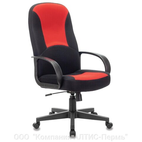 Кресло офисное BRABIX City EX-512, ткань черная/красная, TW, 531408 - особенности