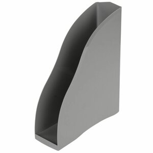 Лоток вертикальный для бумаг BRAUBERG Cosmo (260х85х315 мм), серый, 237007