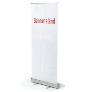 Стенд мобильный для баннера Роллскрин 2(80), размер рекламного поля 800х2000 мм, алюминий, 290521