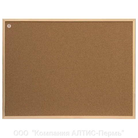Доска пробковая для объявлений 80x60 см, деревянная рамка, 2х3 ECO TC86/C - особенности
