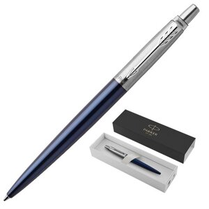 Ручка шариковая PARKER Jotter Core Royal Blue CT, корпус синий, детали хром, синяя, 1953186