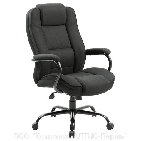 Кресло офисное brabix premium heavy duty HD-002, усиленное, нагрузка до 200 кг, ткань, 531830 - Россия