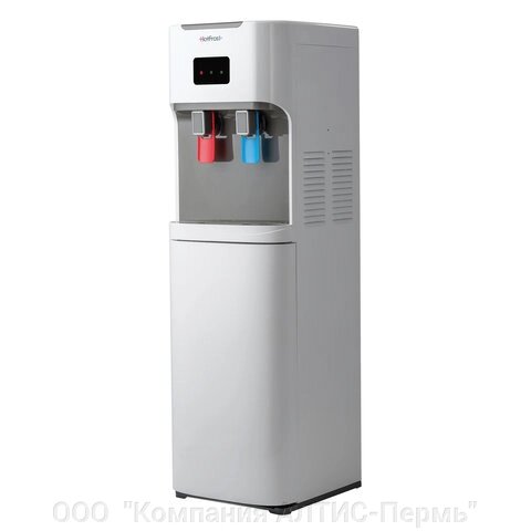 Кулер для воды HOT FROST V115ае, напольный, нагрев/охлаждение электронное, бутыль снизу, 2 крана, серый, 120211506 - гарантия