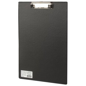 Доска-планшет BRAUBERG Comfort с прижимом А4 (230х350 мм), картон/ПВХ, ЧЕРНАЯ, 222657