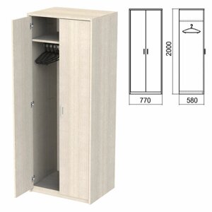 Шкаф для одежды Арго, 770х580х2000 мм, ясень шимо (КОМПЛЕКТ)
