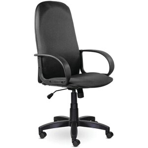 Кресло офисное BRABIX Praktik EX-279, ткань JP/кожзам, серое, 532020