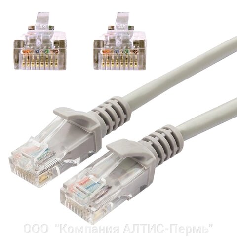 Кабель (патч-корд) UTP 5e категория, RJ-45, 10 м, CABLEXPERT, для подключения по локальной сети LAN, PP12-10M - скидка