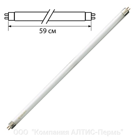 Лампа люминесцентная OSRAM L18/765, 18 Вт, цоколь G13, в виде трубки, длина 59 см, днев. белый свет - характеристики