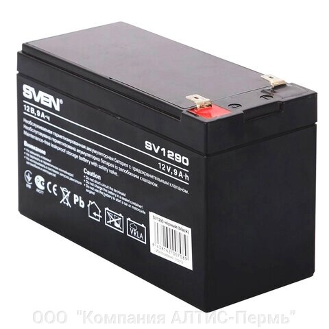 Аккумуляторная батарея для ИБП любых торговых марок, 12 В, 9 Ач, 151х65х98 мм, SVEN, SV-0222009 - доставка