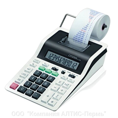 Калькулятор печатающий CITIZEN CX-32N (226х147 мм), 12 разрядов (бумажный ролик 110364, картридж 250197) - отзывы