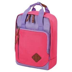 Рюкзак BRAUBERG FRIENDLY универсальный с длинными ручками, розово-сиреневый, 37х26х13 см, 270092