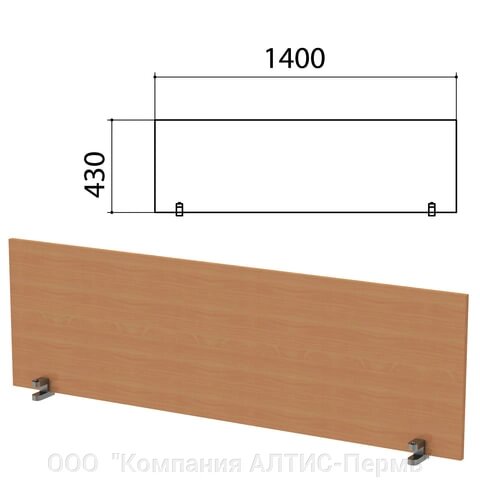 Экран-перегородка Этюд, 1400х18х400 мм, бук бавария (КОМПЛЕКТ С ФУРНИТУРОЙ) - отзывы