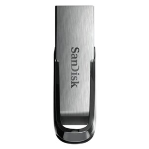 Флеш-диск 16 GB, SANDISK Ultra Flair, USB 3.0, металлический корпус, серебристый, SDCZ73-016G-G46