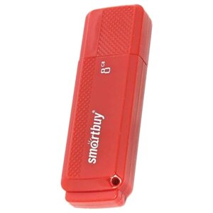 Флеш-диск 8 GB, SMARTBUY Dock, USB 2.0, красный, SB8GBDK-R