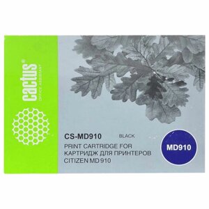 Картридж матричный CACTUS (CS-MD910) для Citizen MD-910, черный