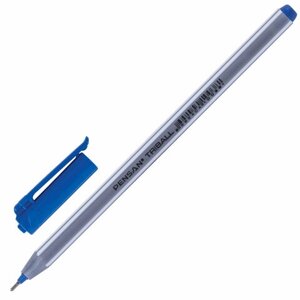 Ручка шариковая масляная PENSAN Triball, СИНЯЯ, трехгранная, узел 1 мм, линия письма 0,5 мм, 1003