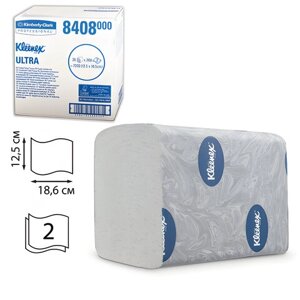 Бумага туалетная KIMBERLY-CLARK Kleenex, комплект 36 шт., Ultra, листовая, 200 л., 18,6х12,5 см, 2-слойная, диспенсер