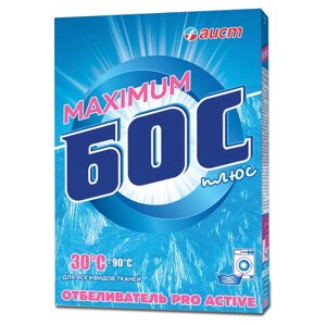 Средство для отбеливания и чистки тканей 600 г, БОС плюс Maximum, порошок