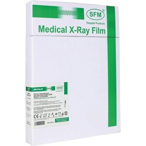 Рентгеновская пленка зеленочувствительная, SFM X-Ray GF, КОМПЛЕКТ 100 л., 24х30 см