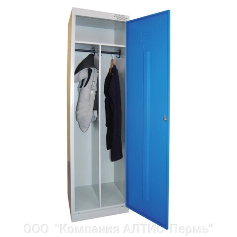 Шкаф металлический для одежды ШРЭК-21-530, 2 отделения, 1850х530х500 мм, разборный - фото