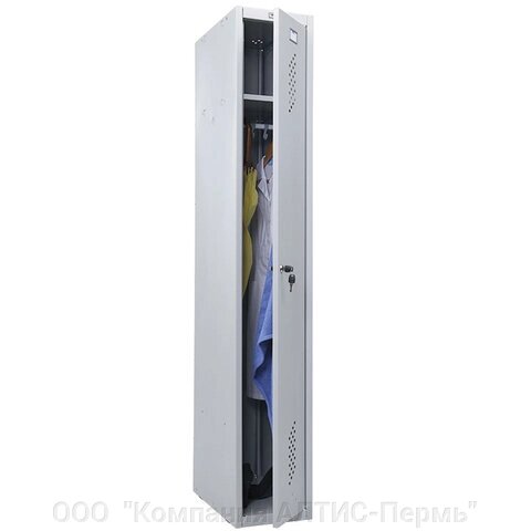 Шкаф металлический для одежды ПРАКТИК LS-01, односекционный, 1830х302х500 мм, 17 кг, разборный - опт