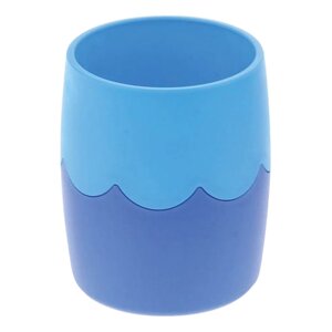 Подставка-органайзер (стакан для ручек), сине-голубая, непрозрачная, СН505