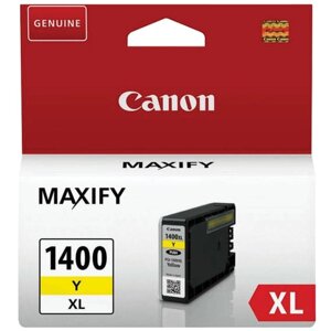 Картридж струйный CANON (PGI-1400XLY) МВ2040/МВ2340, желтый, оригинальный, ресурс 900 стр.