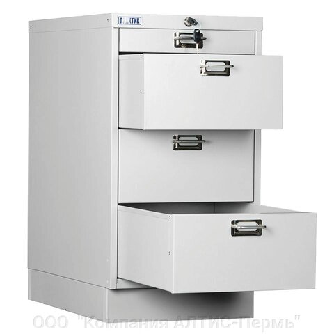Шкаф металлический для документов ПРАКТИК MDC-A3/650/4, 4 ящика, 650х347х546 мм, собранный - Пермь