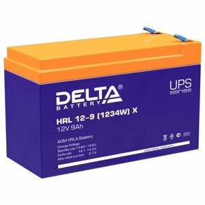 Аккумуляторная батарея для ИБП любых торговых марок, 12 В, 9 Ач, 151х65х94 мм, DELTA, HRL 12-9 (12-34W) X