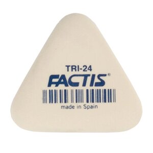 Ластик FACTIS TRI 24, 51х46х12 мм, белый, треугольный, мягкий, PMFTRI24