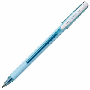 Ручка шариковая масляная с грипом UNI JetStream, СИНЯЯ, корпус бирюзовый, линия 0,35 мм