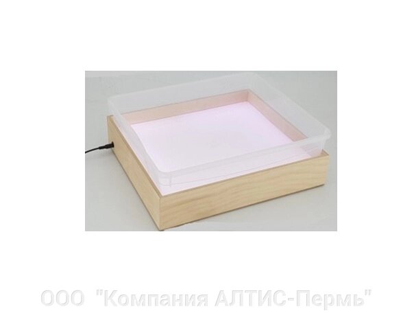 Планшет для Эбру с  поддоном А4, белая подсветка. от компании ООО  "Компания АЛТИС-Пермь" - фото 1