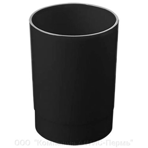 Подставка-органайзер (стакан для ручек), 70х70х90 мм, черный, ПС-30503 от компании ООО  "Компания АЛТИС-Пермь" - фото 1