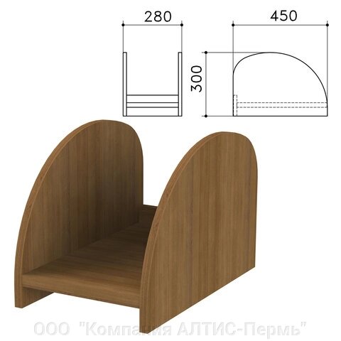 Подставка под системный блок Канц, цвет орех пирамидальный, ПК01.9 от компании ООО  "Компания АЛТИС-Пермь" - фото 1