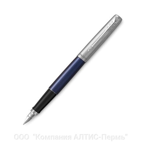 Ручка перьевая PARKER Jotter Royal Blue CT, корпус синий, детали из нержавеющей стали, синяя, 2030950 от компании ООО  "Компания АЛТИС-Пермь" - фото 1